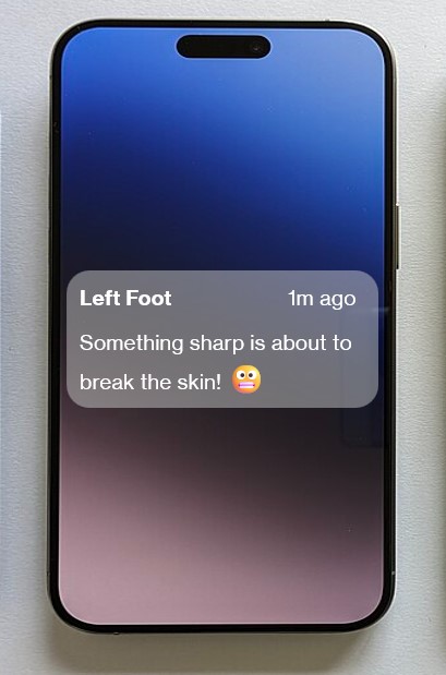 Pain Notification on Phone, Pain Info, Pain Science, Sharp Pain
